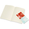 Блокнот MOLESKINE VOLANT POCKET, линейка, оранжевый/голубой QP711F16B24